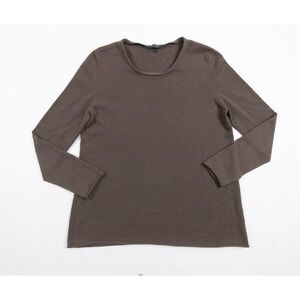 Manrico Cashmere Sweater Womens Small Brown Pullover Lightweight Italy Ladies
